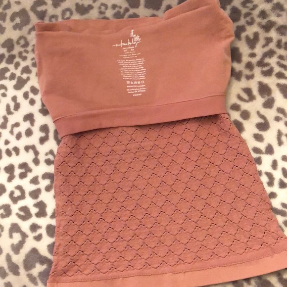 Free People Diamond Textured Seamless Tube Top in Pink Size XS/S - Picture 9 of 13